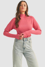 Load image into Gallery viewer, RIBBED MOCK NECK SWEATER
