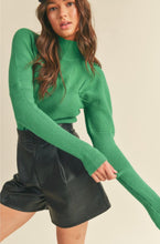 Load image into Gallery viewer, RIBBED MOCK NECK SWEATER
