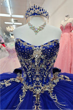 Load image into Gallery viewer, Elegant Quince Dress with Removable Halter

