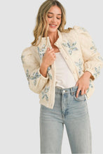 Load image into Gallery viewer, QUILTED JACKET WITH FLORAL PATCHWORK

