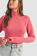 Load image into Gallery viewer, RIBBED MOCK NECK SWEATER
