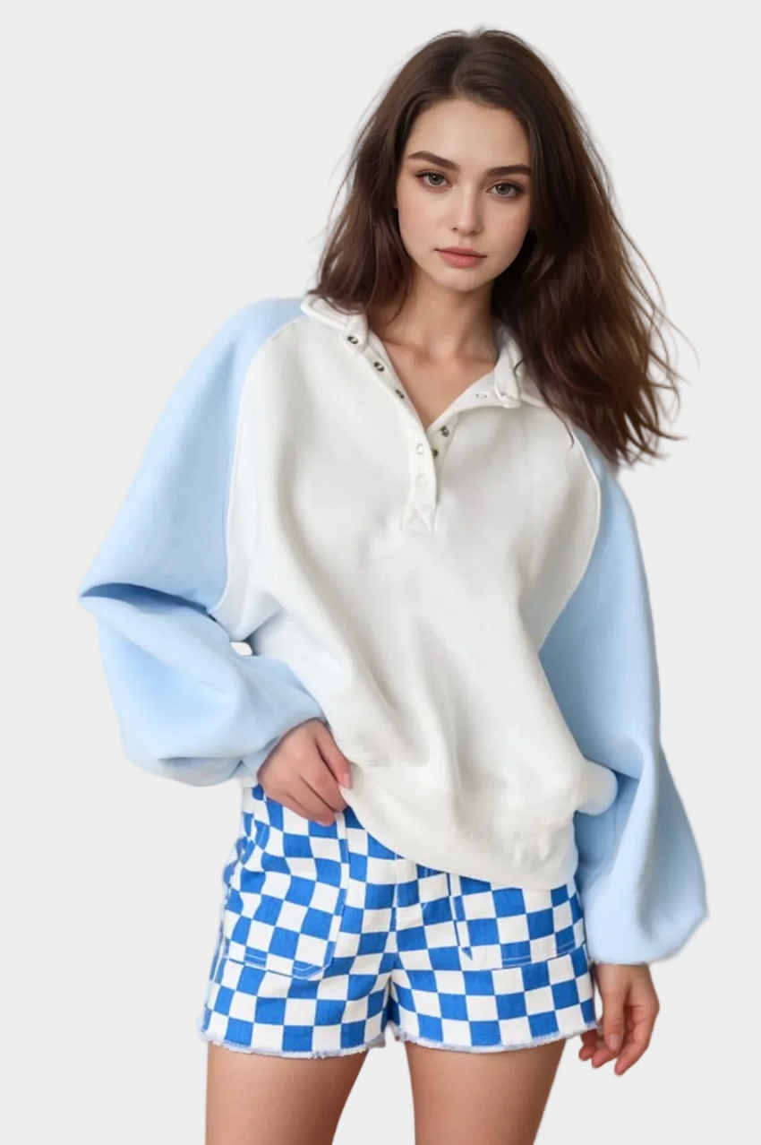 Piper Snap Button Collared Sweater