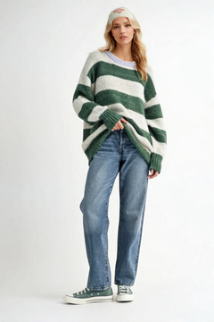 Oversized Striped Sweater